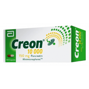 KREON / CREON 10000 IU ( PANCREATIN 150 MG ) 100 MINIMICROSPHERES CAPSULES